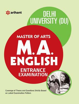 Arihant The Perfect Study Resource for Delhi University (DU) M.A. ENGLISH Entrance Test